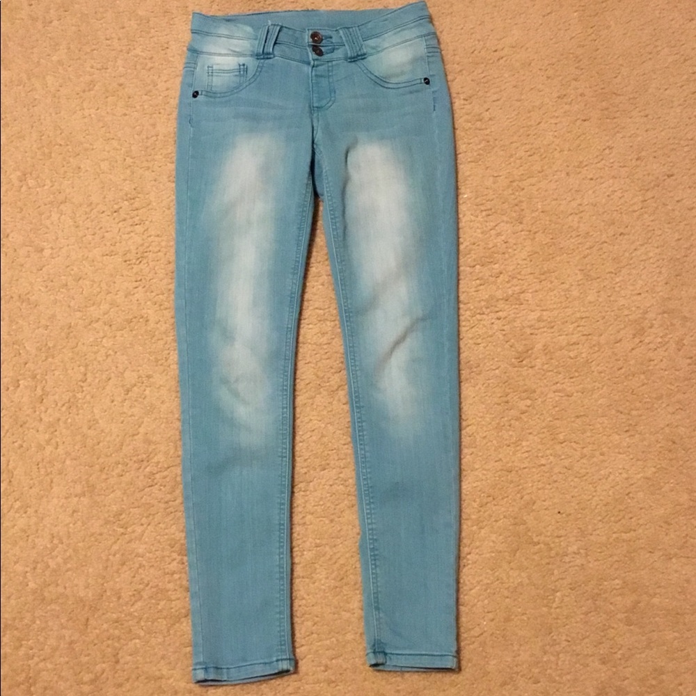 Skinny Stretchy Turquoise Jeans